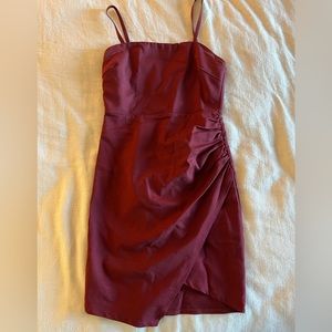 Burgundy Mini Dress